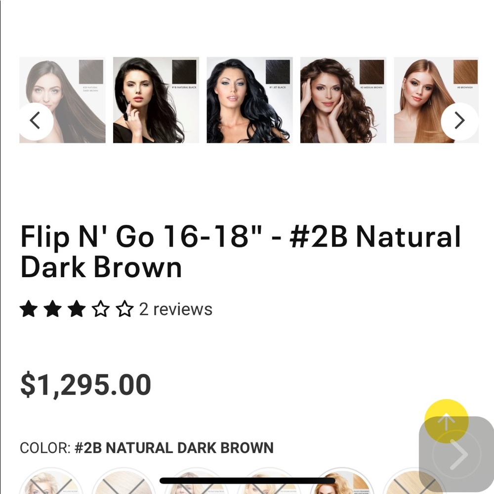 SHE,By Shilo Hair Extension, Flip and Go, Halo hair extension,16-18” Dark brown